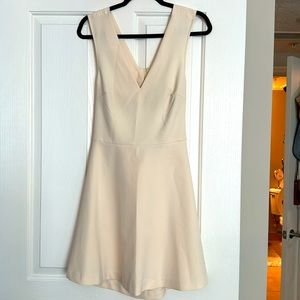 Cream backless Dress